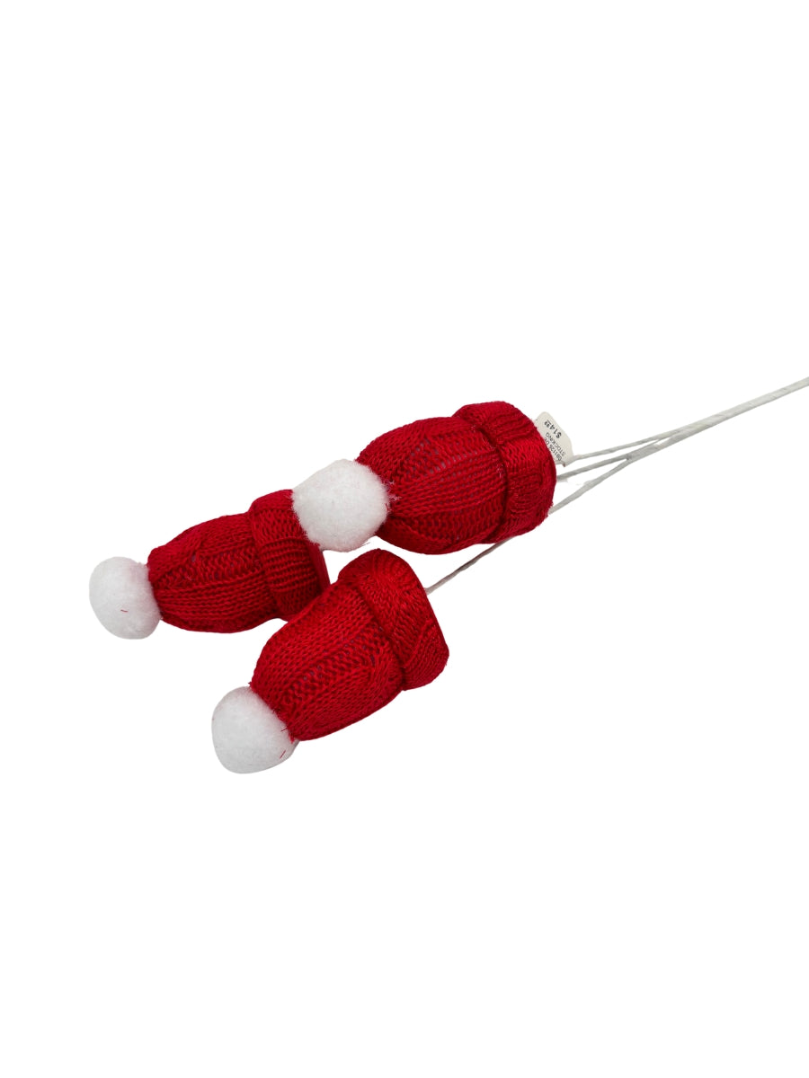 Stocking Cap Spray Red/White 20''